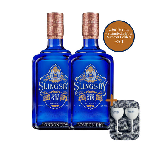 2 x London Dry 50cl PLUS 2 Summer Goblets for £50 : SUMMER PROMO