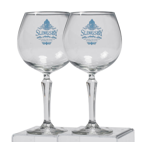 Two Slingsby Branded Goblets